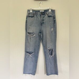Pistola Distressed Straight Jeans